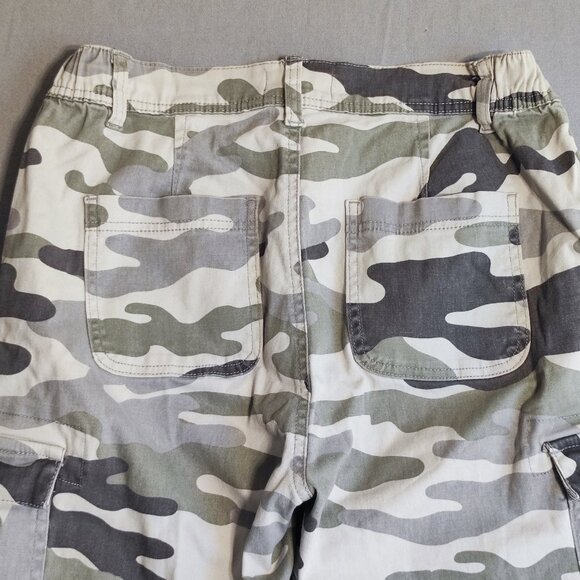 Aeropostale Aero high-rise relaxed jogger cargo pants women's M grey camouflage - Picture 5 of 15